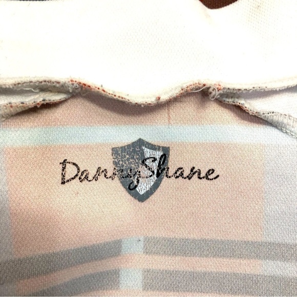 Danny Shane cycling jersey red tartan plaid zip front short sleeves back pockets - Picture 6 of 8